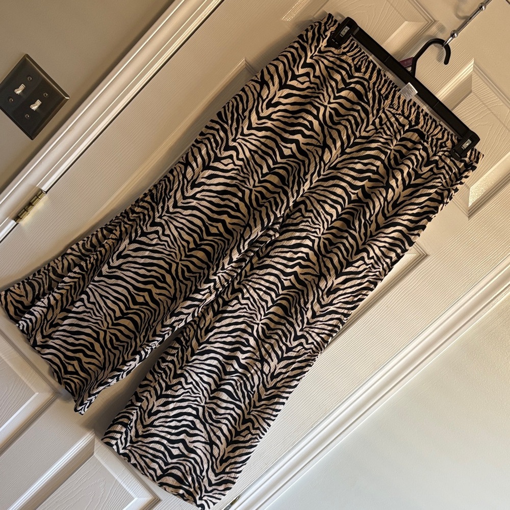Zebra Print Women's Skirt Sz L